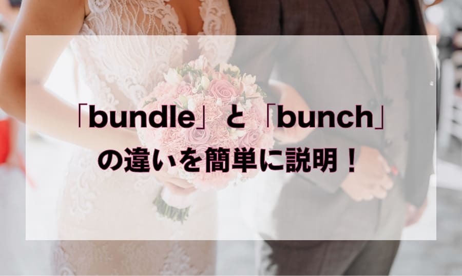 「bundle」と「bunch」の違いと使い分け – 「束ねる」を意味する英語